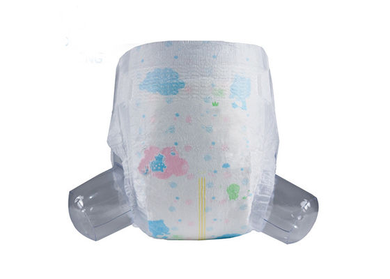 Blaue weiche Baby-Windeln ADL mit elastischen Bünden prägten Topsheet