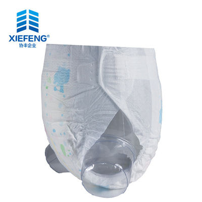 Leck-Verhinderungs-Feuchtigkeits-Indikatorwindeln der Flaum-Faser-Wegwerfbaby-Windel-3D
