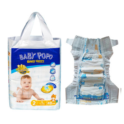 Gelber nasser Indikatorneugeborene Baby-Windeln