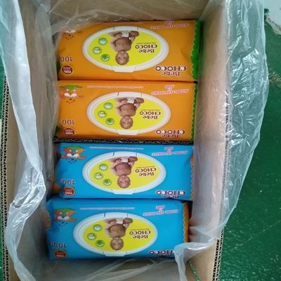 Weiße Baby-Feuchtpflegetücher Soem-ODM