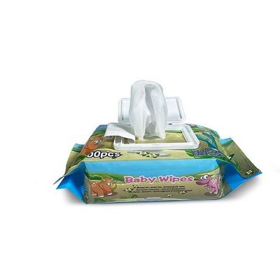 50gsm Spunlace keine Fluorescer-Baby-Feuchtpflegetücher für neugeborene Babys
