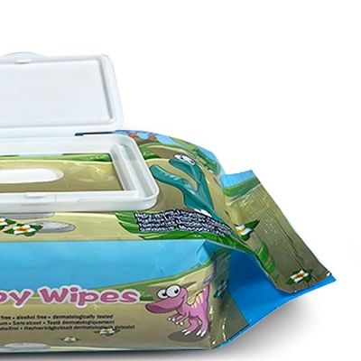 Kein empfindliche Haut-Baby des Duft-60pcs wischt nicht gesponnenes Spunlace ab