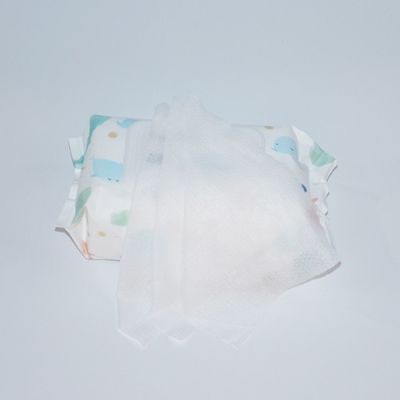 Das kundenspezifische natürliche organische Baby des Logo-40gsm wischt Spunlace nicht gesponnen ab