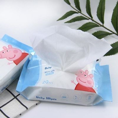 Haut-freundliches Bambusbaby wischt biologisch abbaubares 120pcs freundliches Eco ab