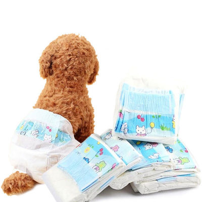 HAUSTIER-Windeln PET Film SAPs Baumwolle-Topsheet kleine Hundewindeln Wegwerf