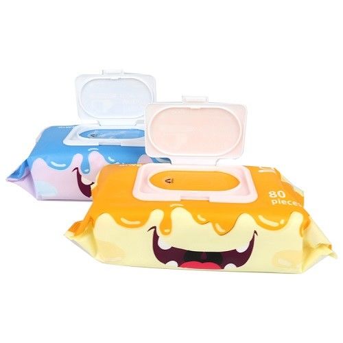 Einfaches Muster-reine Baby-Feuchtpflegetücher 100pcs nicht giftig kein Farbstoff